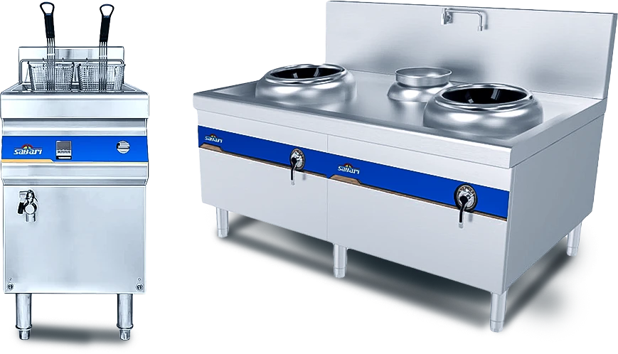 Induction Deep Fryer & Induction Double Zone wok range